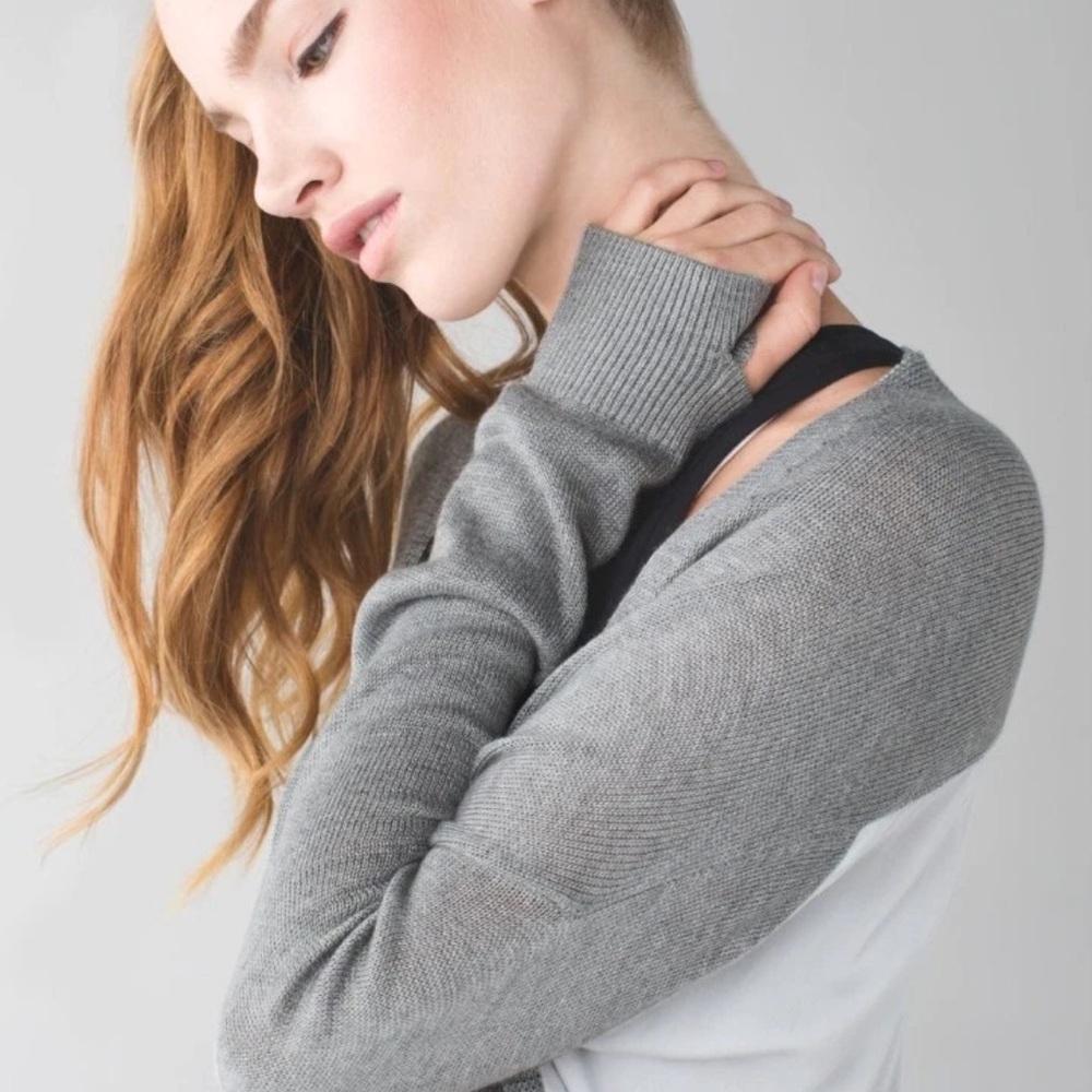 {preloved} Lululemon athletica Gray Women's Cardigan - Picture 3 of 16